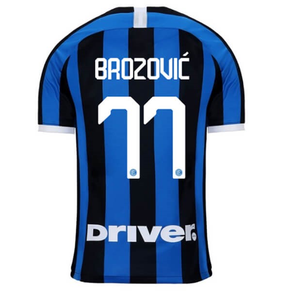 Maillot Football Inter Milan NO.77 Brozovic Domicile 2019-20 Bleu